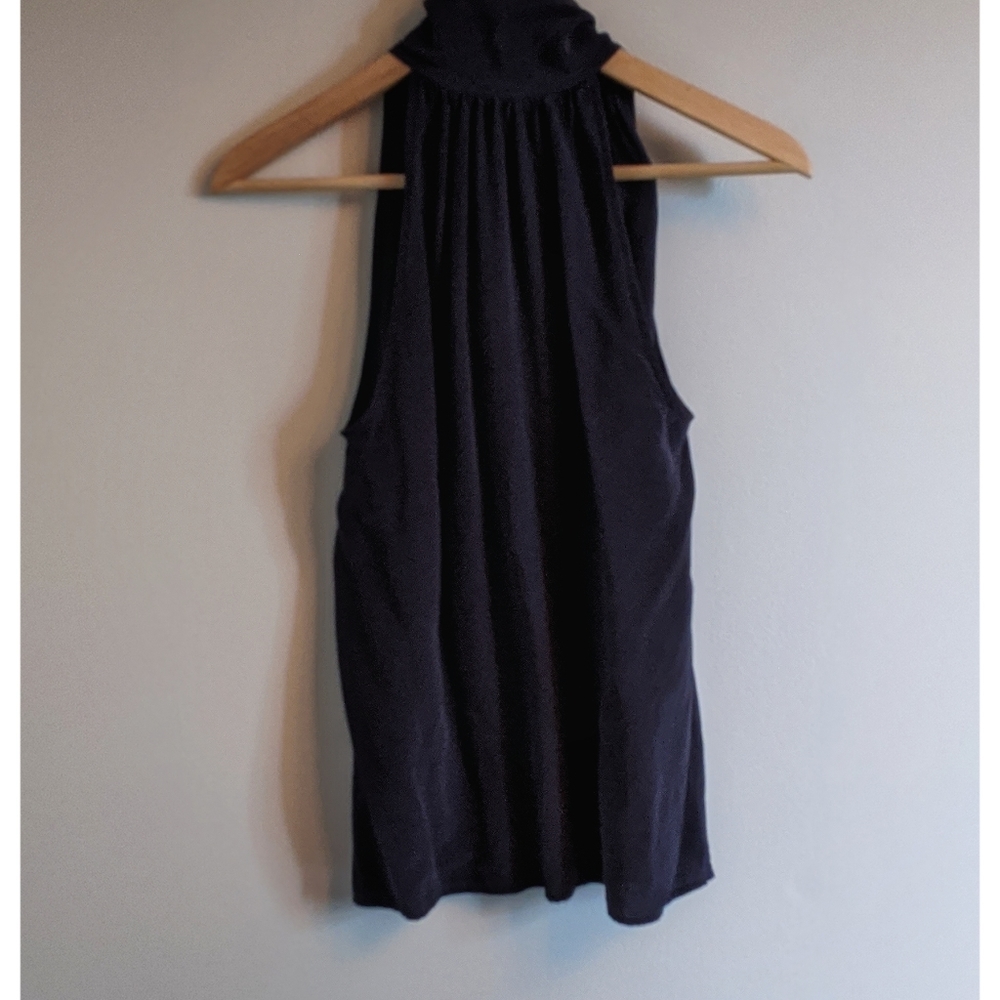 Marc by Marc Jacobs Navy Tie Neck Blouse